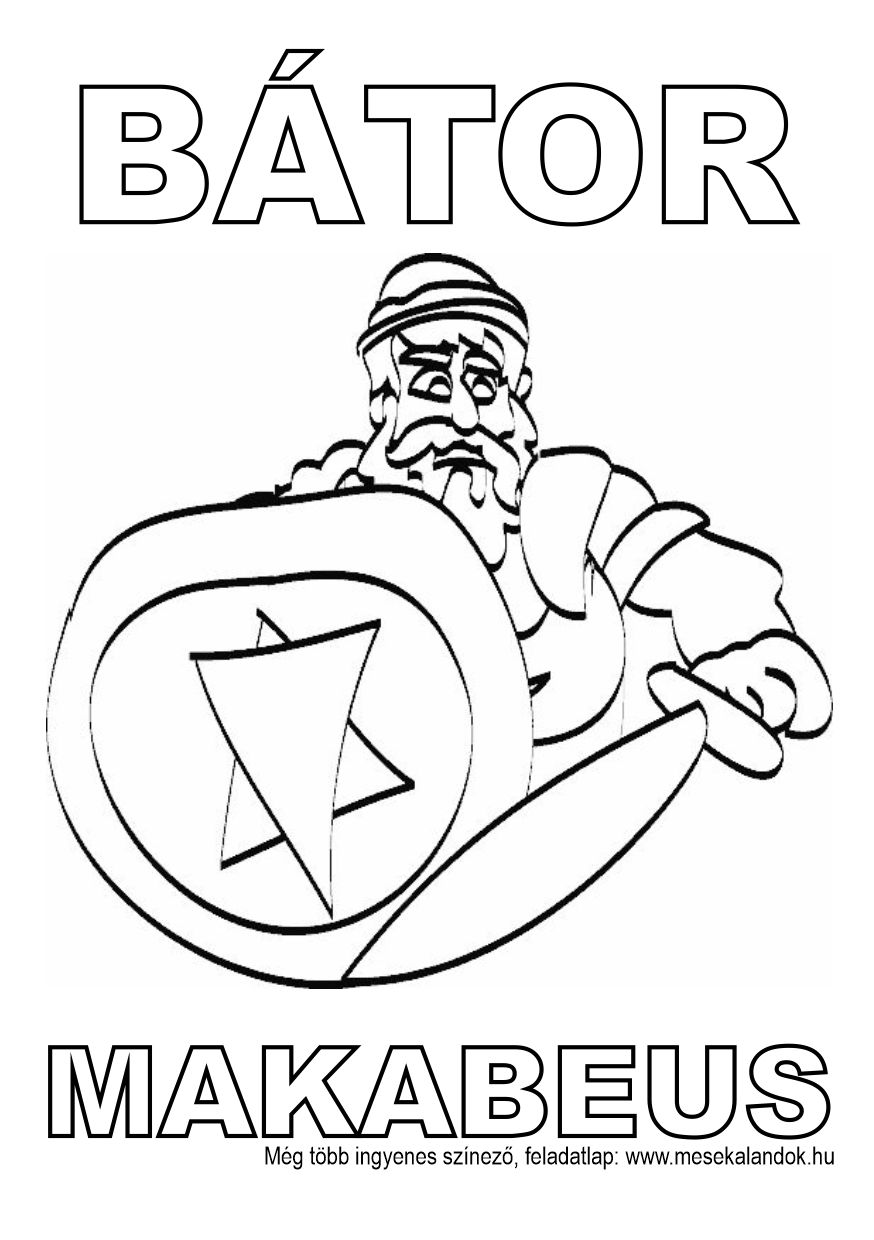 Bátor makabeus színező